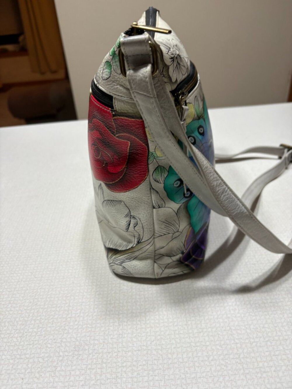 Preowned Anna by Anuschka Shoulder/Crossbody Bag in Good Condition - Picture 5 of 15